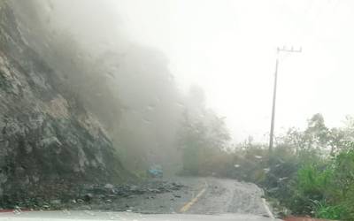 Deslaves caida de arboles y cortes de energia deja tormenta Alberto por su paso en la Sierra Norte
