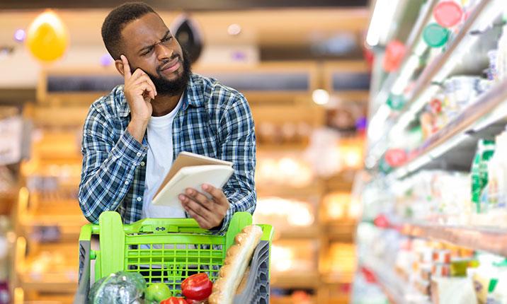 man grocery store nutrition claims