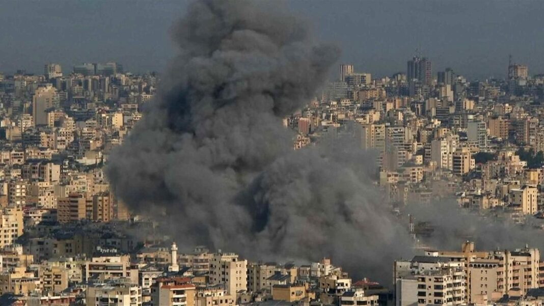 BombardeaIsraelalSurdeBeirutenSupuestasInstalacionesdeHezbol